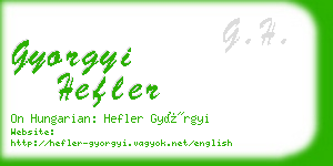 gyorgyi hefler business card